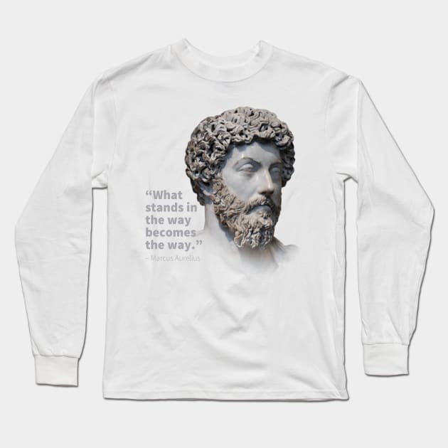 Marcus Aurelius - The Way Long Sleeve T-Shirt by Toby Wilkinson